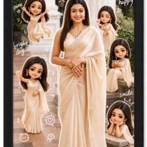Customised Photo Collage Frame A4 Size 8x12